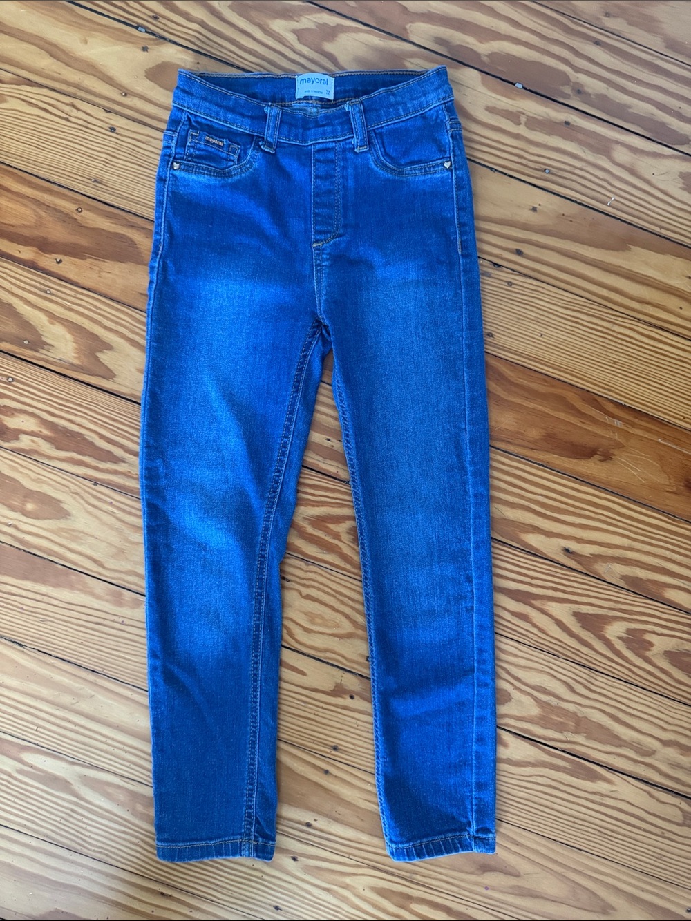 Mayoral Blue Stretch Skinny Jeans for Kids